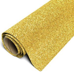 20" x 12" Glitter Gold Siser Easyweed HTV Heat Transfer Iron-On Vinyl
